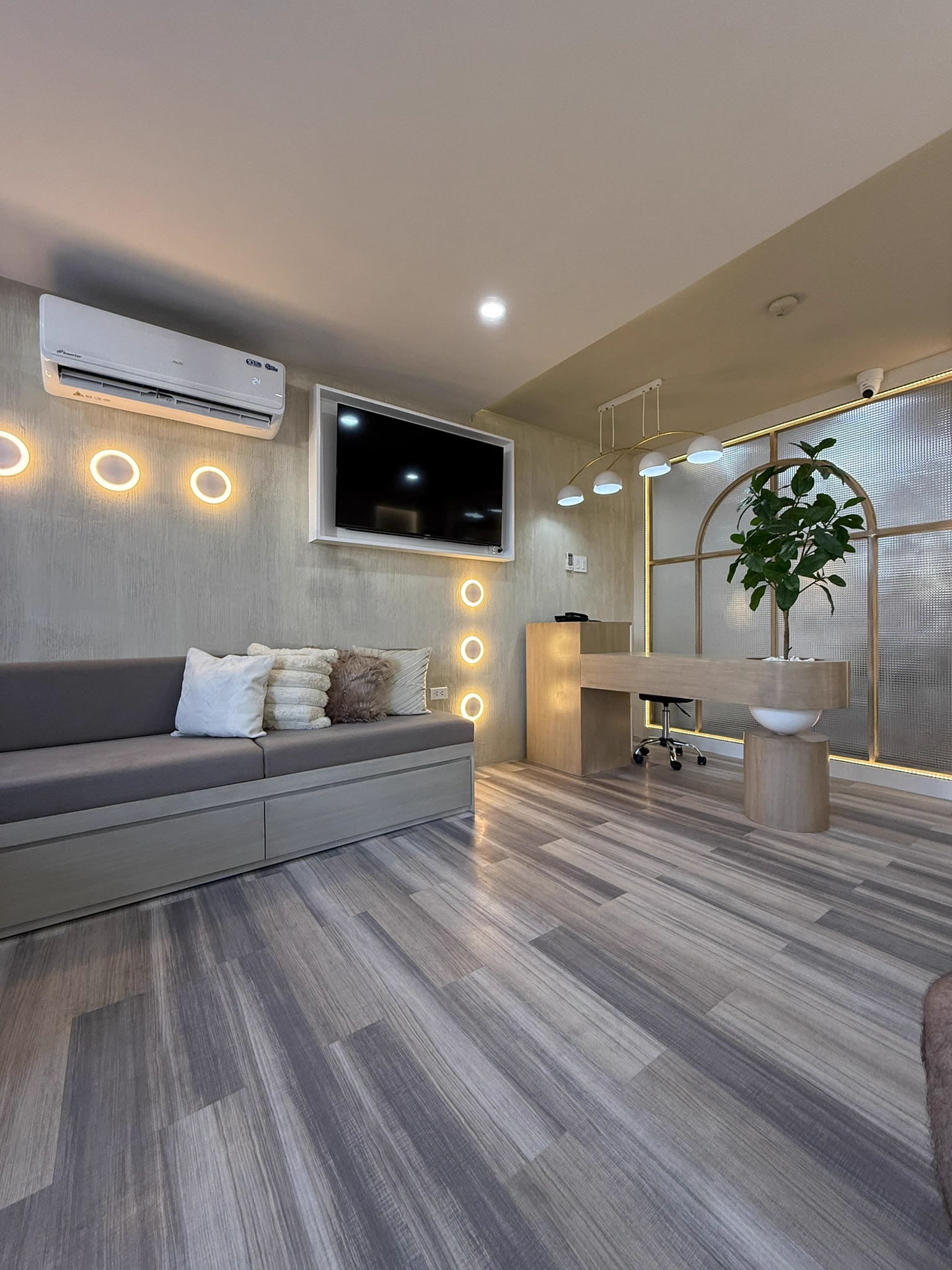 Completed dental clinic interior